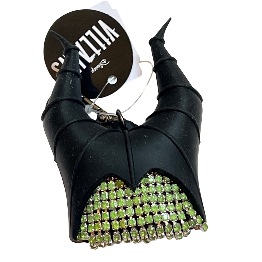 NEW Disney Maleficent Bling Glow in the Dark PocketBac Holder Keychain - Picture 3 of 4